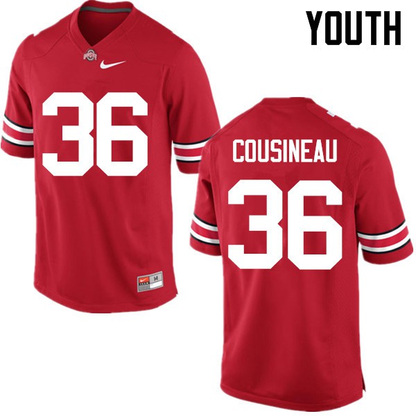 Ohio State Buckeyes #36 Tom Cousineau Youth High School Jersey Red OSU984383